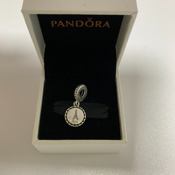 Pandora Paris Eiffel Tower Dangle Charm - Picture 3 of 4